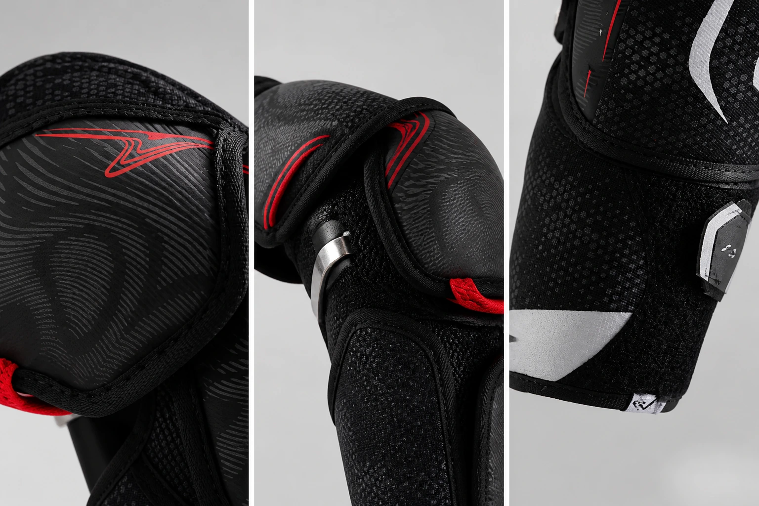 Elbow cap, hinge and forearm construction details