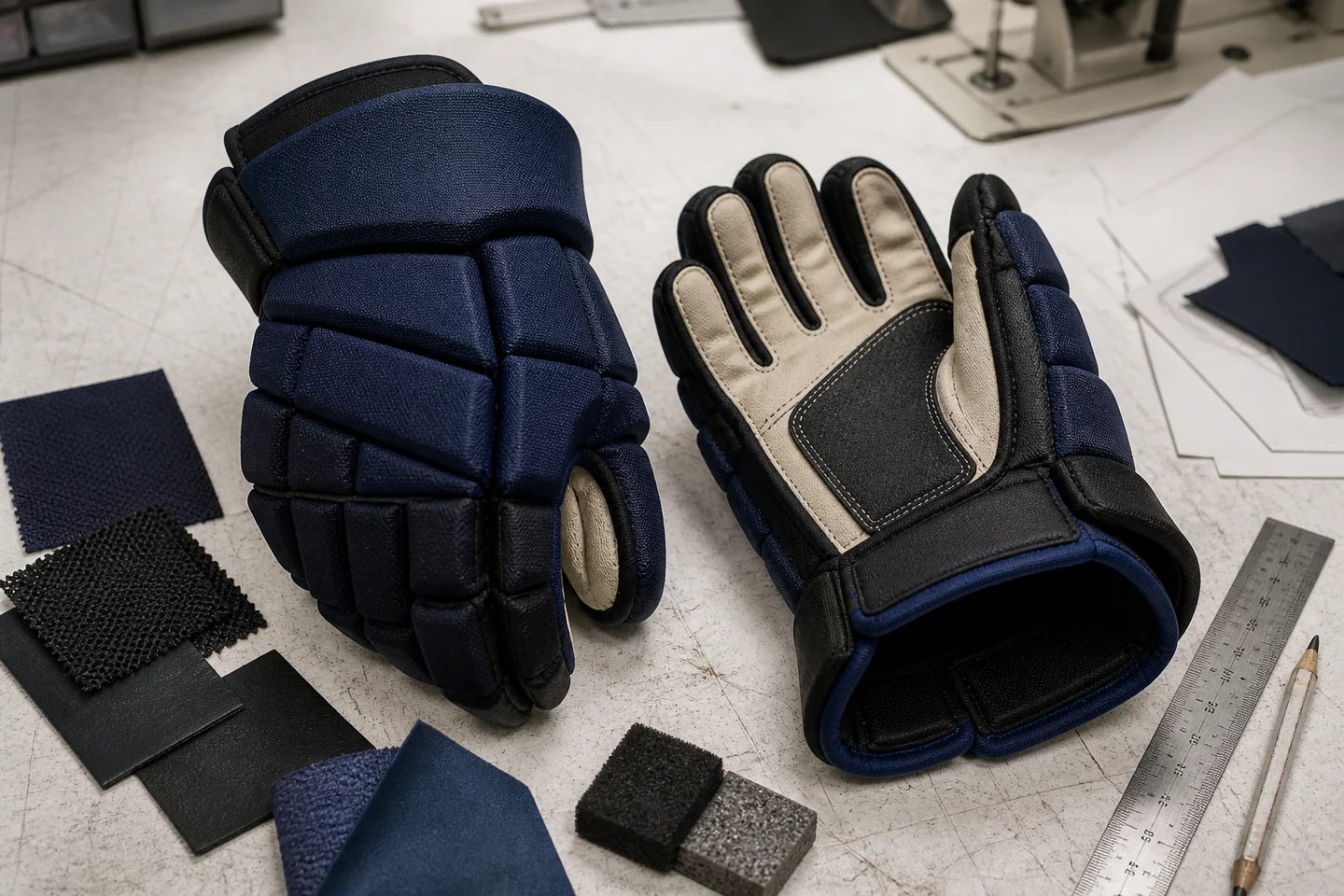 Custom hockey gloves development reference