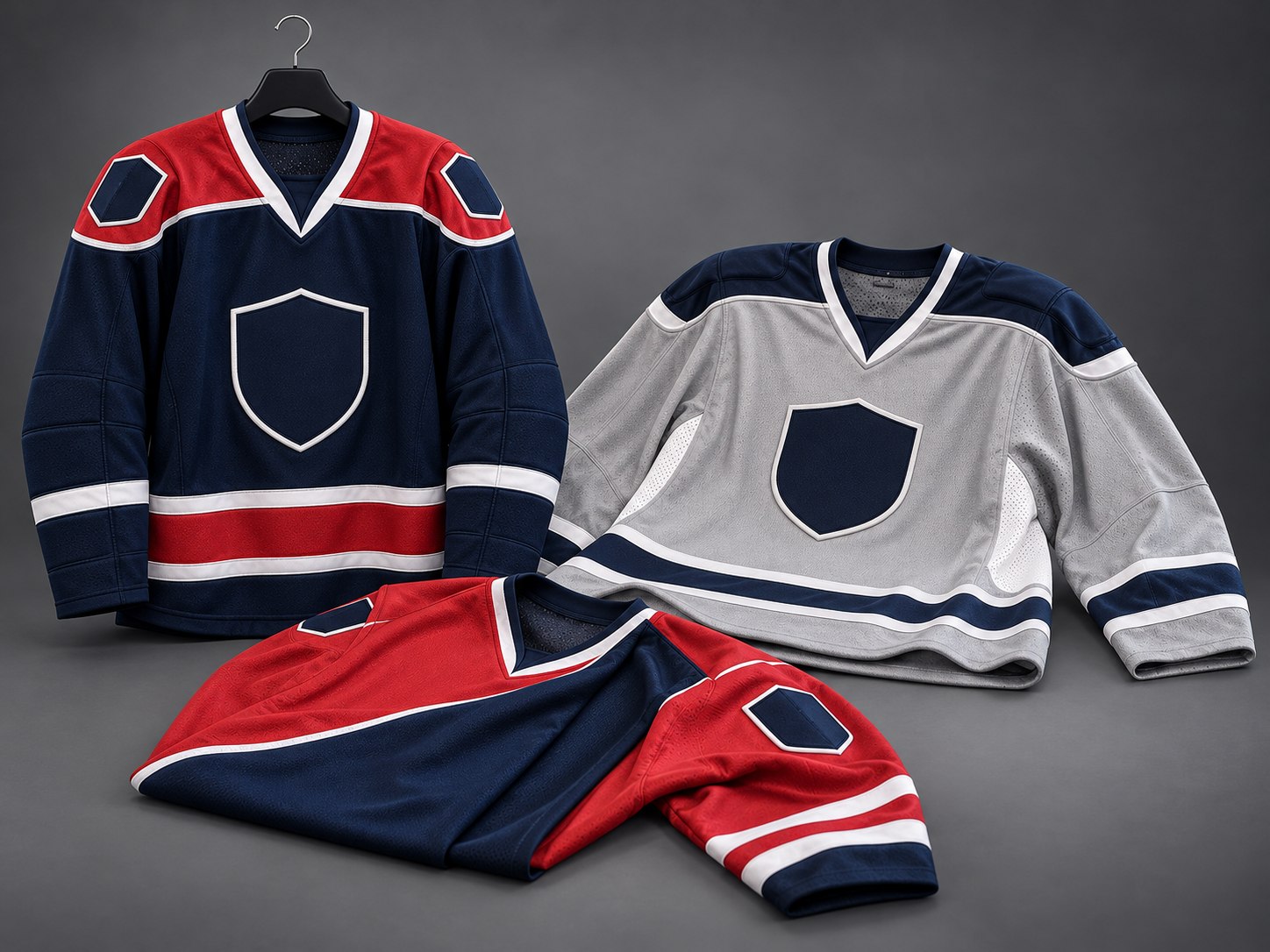 Custom hockey team jersey development sample
